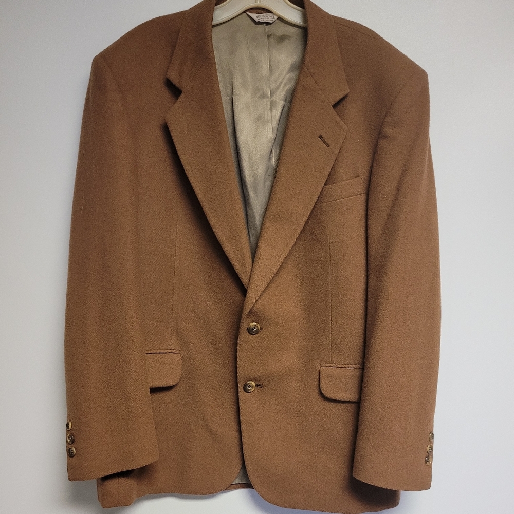 Vintage Hunt Valley Camel Hair Blazer Suit Jacket Size 42